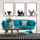 Cute Dogs Animal Minimalist Canvas Poster Picture Modern Home Decor 32x24
