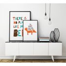 Cartoon Abstract Minimalist Art Canvas Poster Picture Children Room Decor 32x24