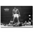 Muhammad Ali Vs Sonny Liston 1965 Boxing Art Fabric Poster 32x24