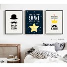 Love Dad Motivational Minimalist Art Canvas Poster Picture Home Decor 32x24