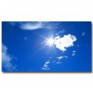 Sunshine Blue Sky Clouds Nature Poster Modern Home Decor 32x24