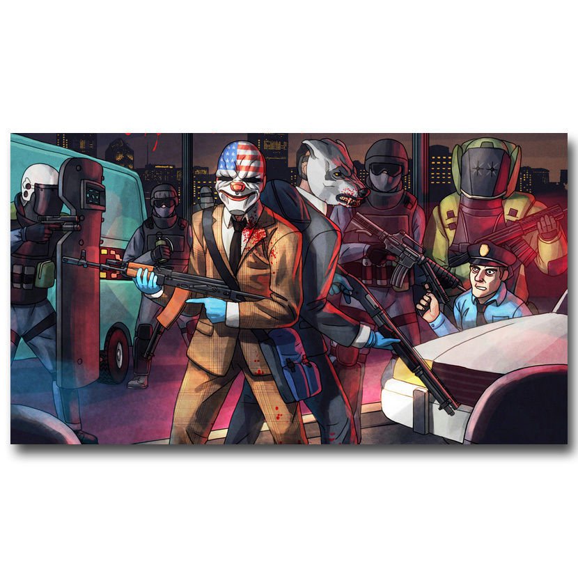 Hotline Miami Vintage Action Game Poster 32x24