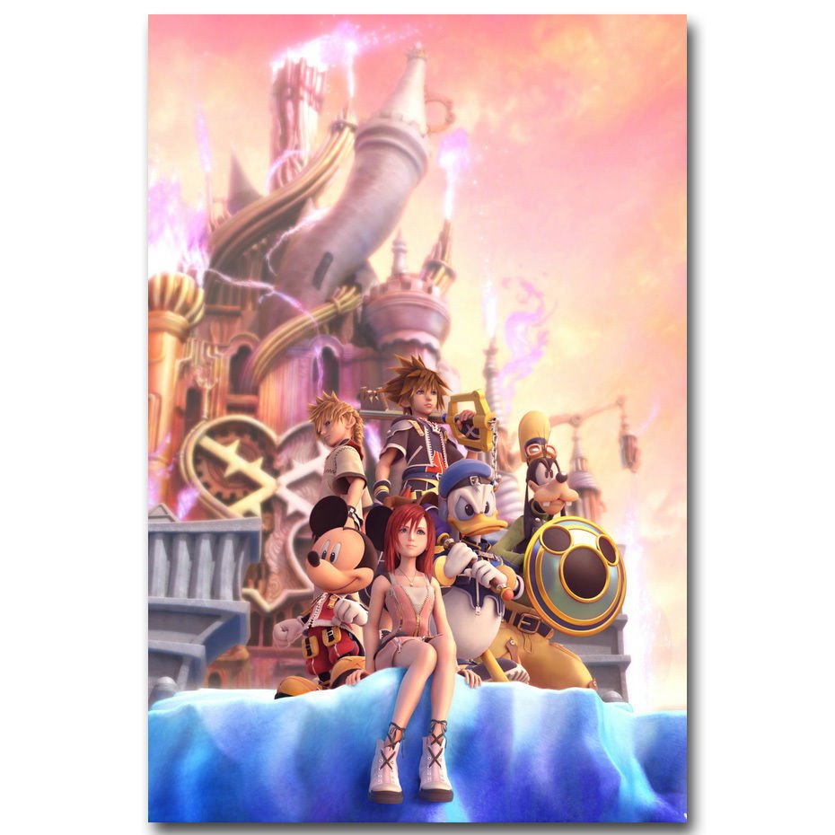 Kingdom Hearts III 3 Game Poster Print Sora Ventus 32x24