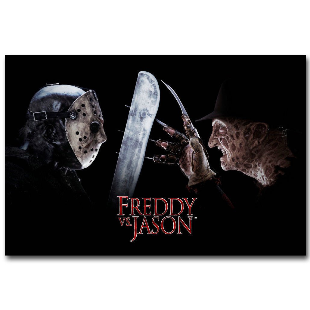 Freddy Vs Jason Classic Horror Movie Art Poster 32x24