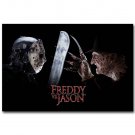 Freddy Vs Jason Classic Horror Movie Art Poster 32x24