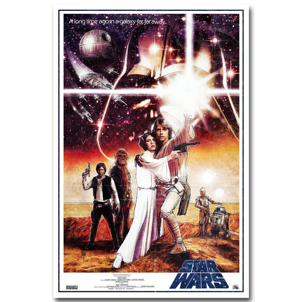 Star Wars A New Hope Classic Movie Poster Print 32x24