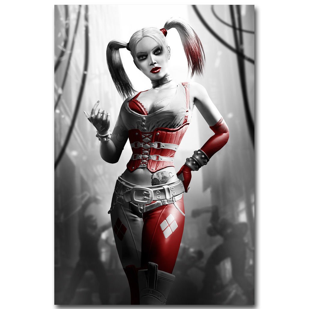 Harley Quinn Batman Arkham City Origins Video Game Poster 32x24.