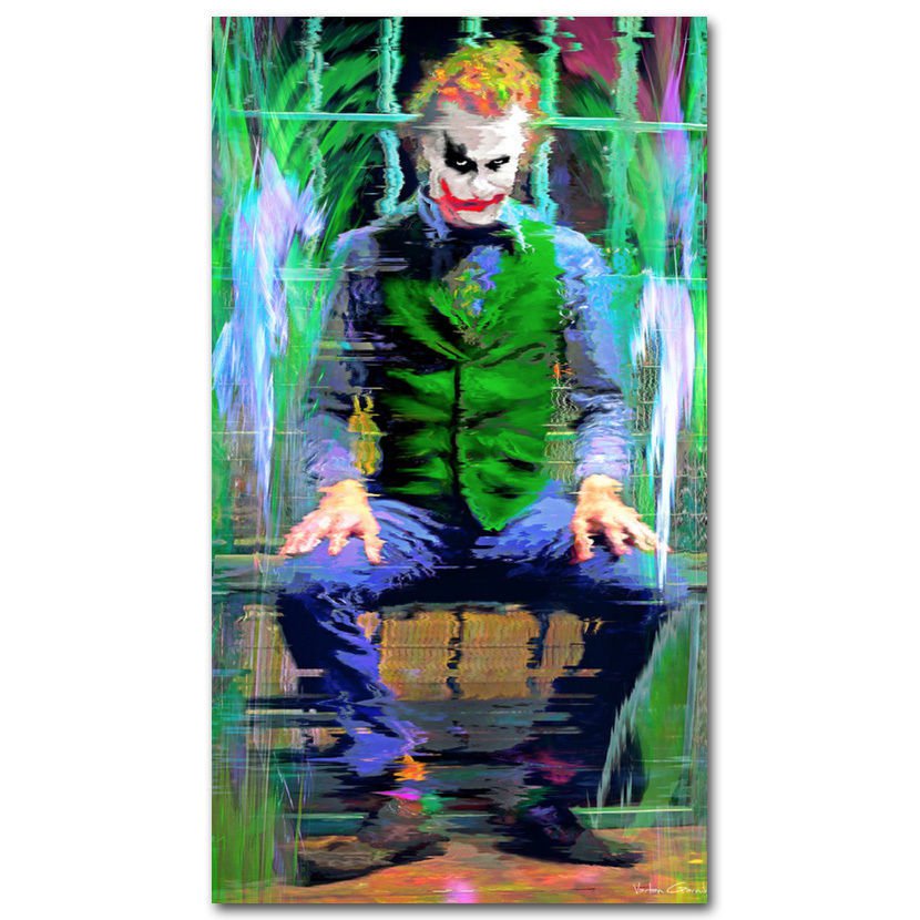 Joker Psychedelic Trippy Art Fabric Poster Print 32x24