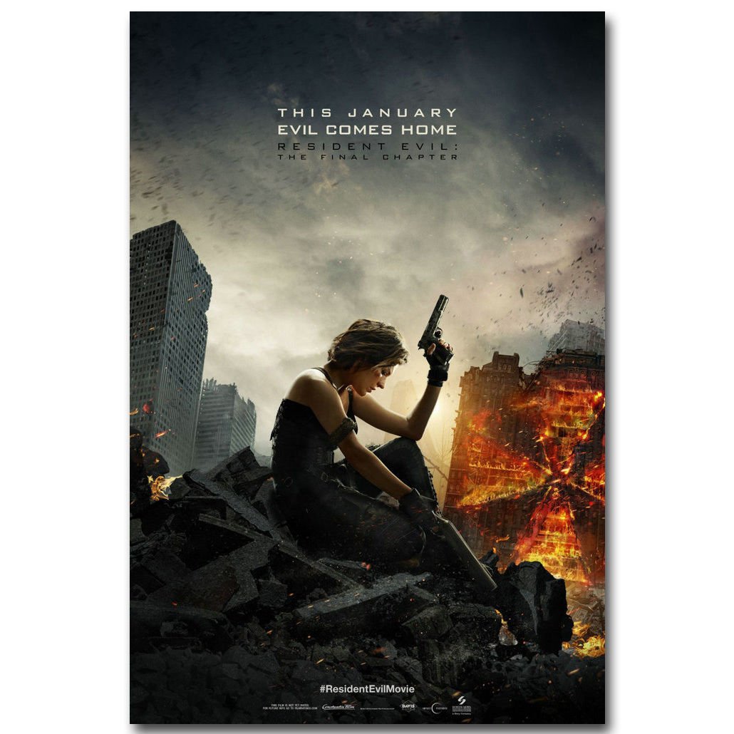 Resident Evil 6 Final Chapter Movie Art Poster 32x24