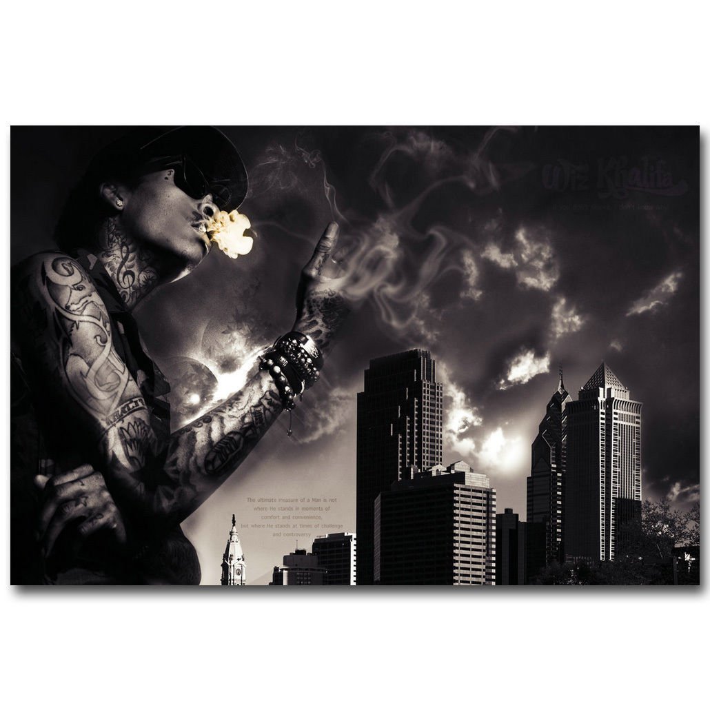 Wiz Khalifa Hot Music Rapper Poster Picture For Wall Decor 32x24