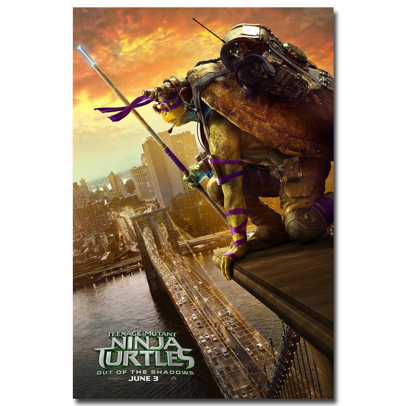 Teenage Mutant Ninja Turtles 2 Out Of The Shadows Movie Poster TMNT 32x24