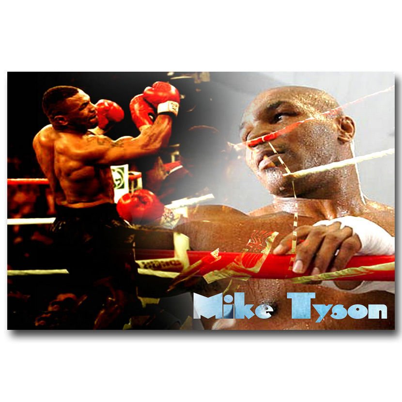 Boxing Legend Mike Tyson Sport Fabric Poster Print 32x24