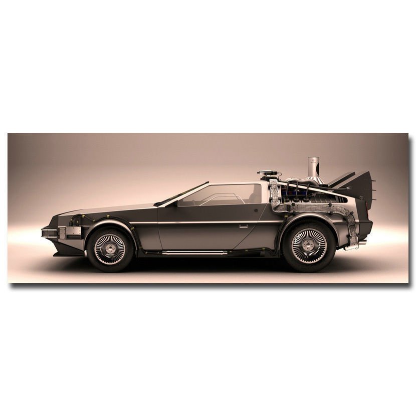 Back To The Future Car 1 2 3 Poster Huge Print 32x24