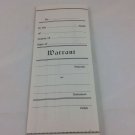 Arrest Warrant Old Fashioned Paper Warrant For Arrest, Not Filled In
