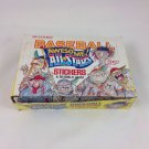 Freak Gross 1988 Leaf Awesome All Stars Baseball Stickers Full Box 36 PACKS!