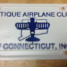 Vintage Antique Airplane Club Of Connecticut Inc License Plate Helicopter Port