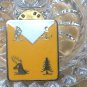 43rd DIVISION SIGNAL COMPANY WW2 PINBACK CREST BADGE American Soldiers Uniform