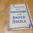 AMAZING Vtg 1936 Booklet~KEY TO THE CONSTITUTION~Graphics~Paper Ephemera~ war