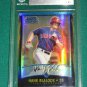 2001 Bowman Chrome Hank Blalock Refractor Rookie Card BGS 8.5