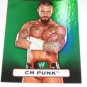 CM PUNK - 2010 Topps WWE Platinum Green Refractor #48 - #078 of 499 made