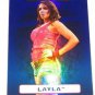 LAYLA - 2010 Topps WWE Platinum Blue Refractor #28 - #077 of 199 made