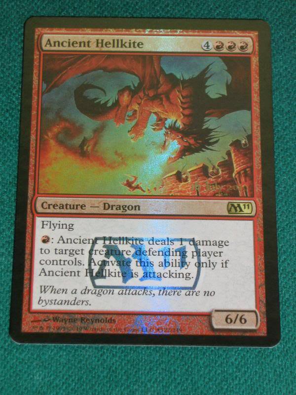 Magic MTG ANCIENT HELLKITE FOIL Rare Promo DCI