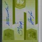 STING BOOKER T SAMOA JOE - 2008 TNA Cross the Line PRINTING PLATE AUTOGRAPH #1/1