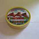 Vintage Kentucky Round Playing Poker Cards with case - Horses Artwork, Derby