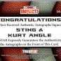 STING & KURT ANGLE - 2009 TRISTAR TNA Impact BLUE Autograph #02 of 25 made wwe