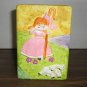 Vintage 1950s-60s Mary Had a Little Lamb Chalkware Hand Painted Bank