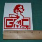 GMC sexy girl sitting on logo STICKER Vinyl Decal Window Sticker