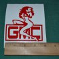 GMC sexy girl sitting on logo STICKER Vinyl Decal Window Sticker