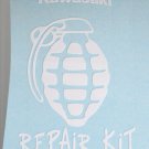 Kawasaki Repair Kit Vinyl Decal Window Sticker for Motorcycle, car or ??