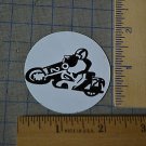 Motorcycle Vinyl Decal on a White background