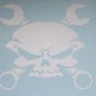 Wrench Scull Bone Vinyl Decal Window Sticker for Motorcycle, car or ??