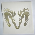 Dodge Ram Tribal Ram head in Chrome Vinyl Decal