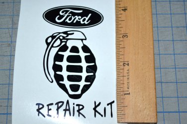 Ford  Repair Kit Vinyl Decal Window Sticker for Motorcycle, car or ??