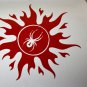 Motorcycle BRP Spyder (Spider) Sun Vinyl Decal Window Sticker