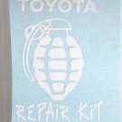 Toyota Repair Kit Vinyl Decal Window Sticker for Motorcycle, car or ??