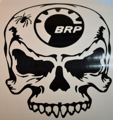 Motorcycle BRP  Spyder Scull (Spider) Vinyl Decal Window Sticker