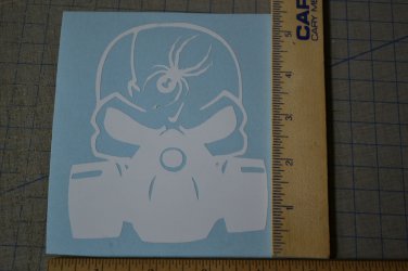 Motorcycle Scull Bone Vinyl Decal Spyder Rider Vinyl Decal Window Sticker