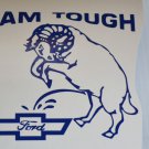 Piss on Chevy Dodge Ram peeing on Chevy Vinyl Decal Window Sticker