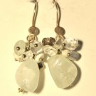 Hand Made Sterling Silver Earring with pending Gemstone