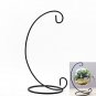 Gift Set - Bell Shape Hanging Glass Vase Hydroponic Plants Container with Suspension Rack