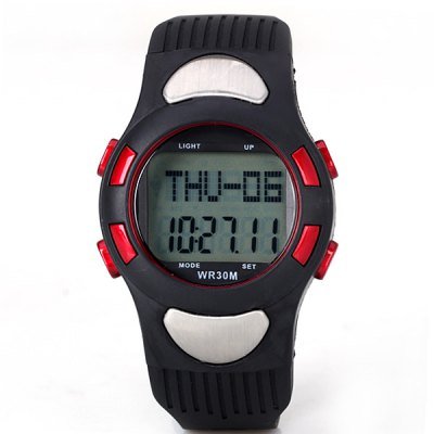 Heart Rate Monitor Pedometer Digital Watch with Calorie Counter & Stopwatch