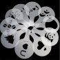 16Pcs Fashion Latte Cappuccino Coffee Barista Stencils Template