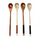4 Pcs Long Handle Wooden Mixing Spoon/Ladle Stirring Spoon