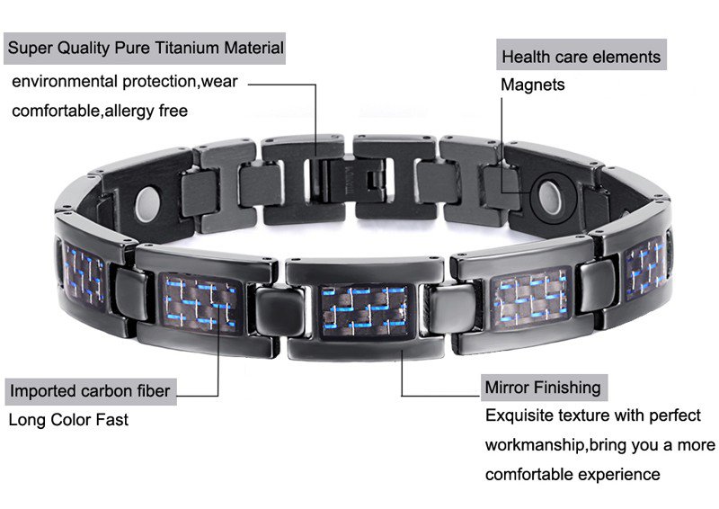 Energy Healing Titanium Magnetic Bracelet