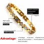 Friendship Bracelet Jewellry Stainless Steel Magnet Health Gold Plated Bracelet Chain Men/Women