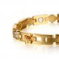 Friendship Bracelet Jewellry Stainless Steel Magnet Health Gold Plated Bracelet Chain Men/Women